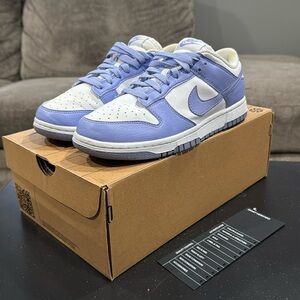 Womens Nike Low Dunk Next Nature Purple White Size 8